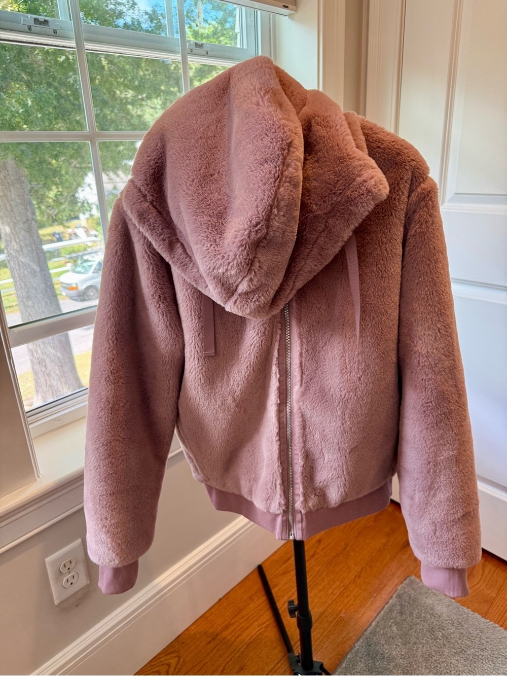 Women’s Arhleta Plush Zip-Up Hoodie Jacket - Dusty Pink M EUC - Picture 4 of 11